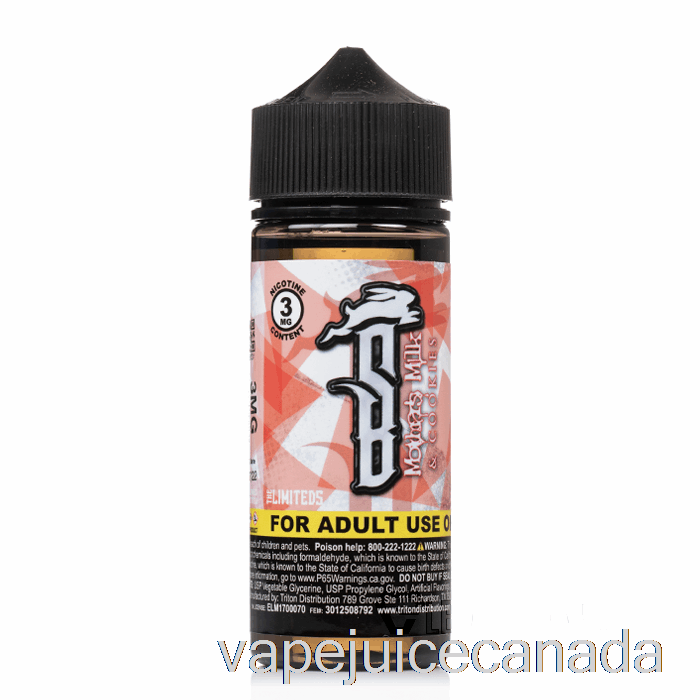 Vape Juice Mothers Milk and Cookies - Suicide Bunny - 120mL 3mg